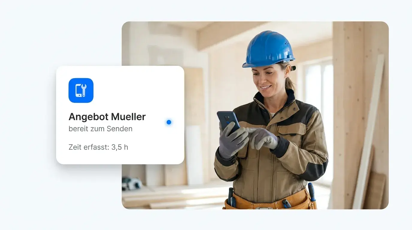 Digital quote capture on a construction site